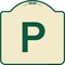 Signmission P Symbol Parking Sign Heavy-Gauge Aluminum Architectural Sign, 18" x 18", TG-1818-23513 A-DES-TG-1818-23513 - alternate 1